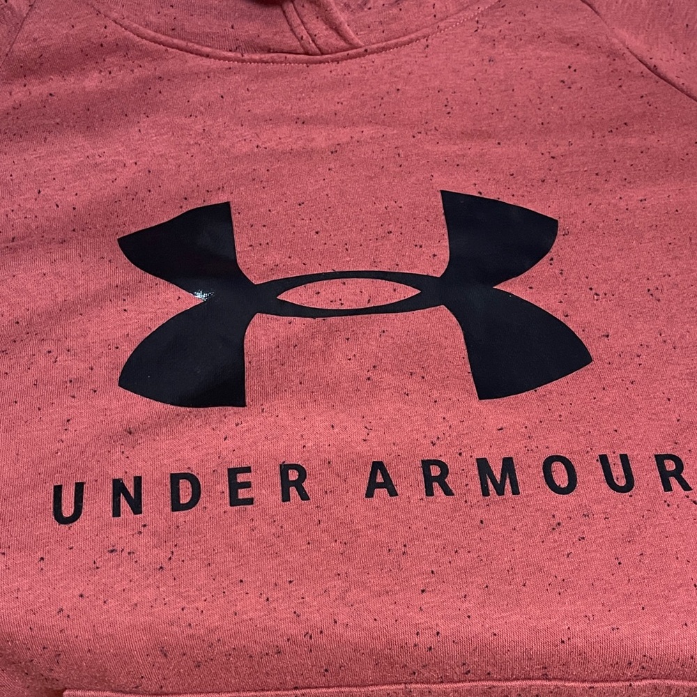 Under Armour Women's Rust & Black Hoodie - Picture 3 of 4